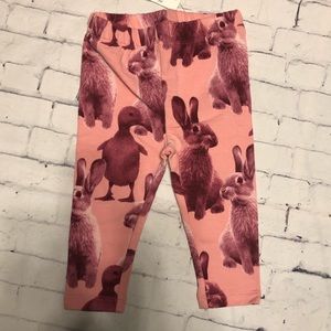 Baby Gap pants 12-18 months rabbits pink sweat pants